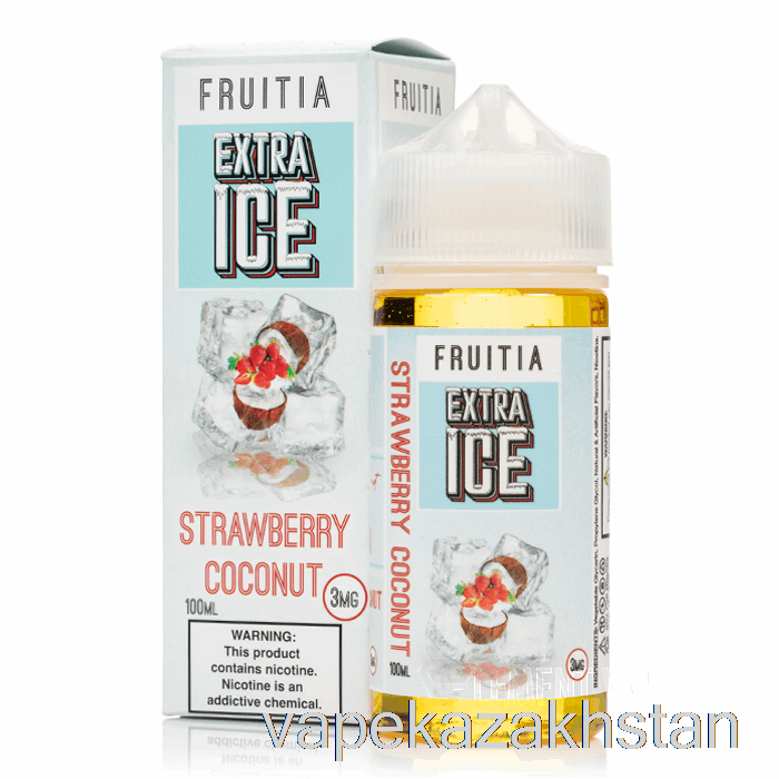 Vape Kazakhstan Strawberry Coconut - Extra Ice - Fruitia - 100mL 0mg